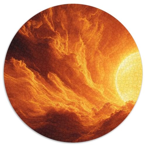 Sonne 1000 Stück Puzzles VerringerterDruck Runden Puzzle Puzzle-Spiele Wand Dekoration Geschenk (67.5x67.5cm) von XDDBYUIZP