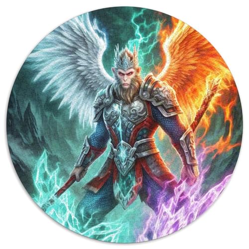 Sun Wukong 1000 Stück Puzzle Für Erwachsene Und Kinder Mythologie Rundes Puzzle Spiele Wand Dekoration Geschenk (67.5x67.5cm)​ von XDDBYUIZP