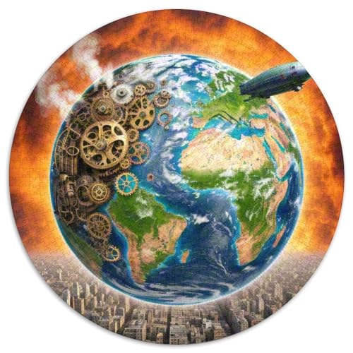 The Earth 1000 Stück Puzzle Für Erwachsene Und Kinder Planet Rundes Puzzle Spiele Wand Dekoration Geschenk (67.5x67.5cm)​ von XDDBYUIZP