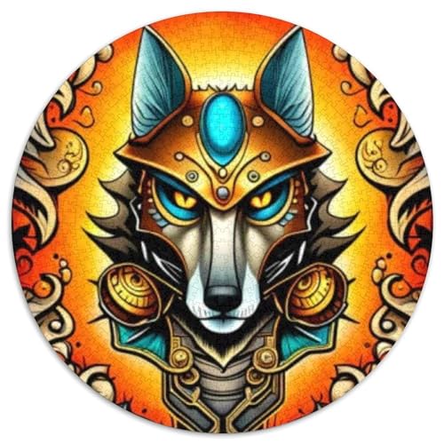 Tiger 1000 Stück Puzzles VerringerterDruck Tier Circular Puzzle-Spiele Wand DekoRatteteion Geschenk (67.5x67.5cm)​ von XDDBYUIZP