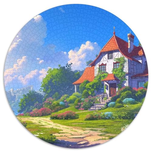Träumer 1000 PCS Puzzles Stressabbau Spielzeug Für Familienpuzzle Rund Puzzle Puzzle-Spiele Wand Dekoration Geschenk (67.5x67.5cm) von XDDBYUIZP