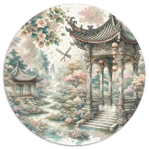 Windmühle 1000 Stück Puzzles Stressabbau Spielzeug Für Familienpuzzle schön Circular Puzzle-Spiele Wand DekoRatteteion Geschenk (67.5x67.5cm)​ von XDDBYUIZP