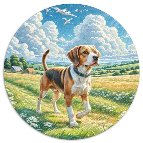 Zeiger 1000 Stück Puzzles Circular Puzzle Puzzle-Spiele Wand Dekoration Geschenk (67.5x67.5cm) von XDDBYUIZP