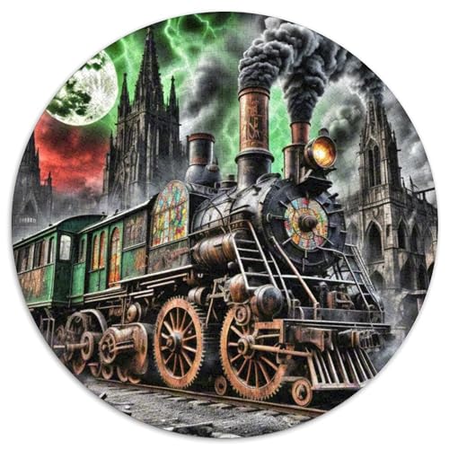 Zug 1000 Stück Puzzle VerringerterDruck Fantasie Rundes Puzzle Puzzle-Spiele Wand Dekoration Geschenk 1000pcs (67.5x67.5cm) von XDDBYUIZP