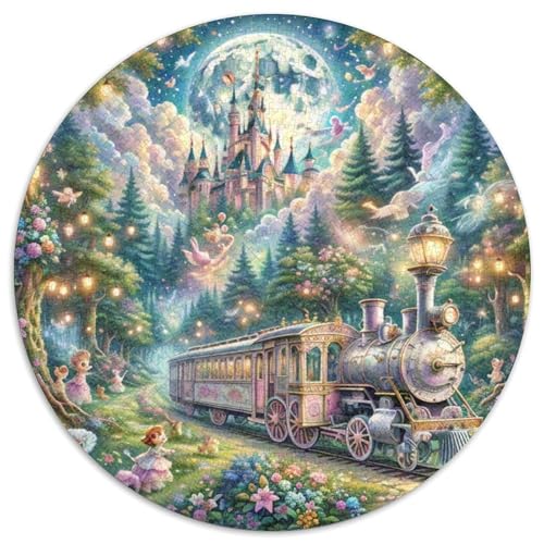 Zug 1000 Stück Puzzles Fantasie Circular Puzzle Puzzle-Spiele Wand Dekoration Geschenk 1000pcs (67.5x67.5cm) von XDDBYUIZP