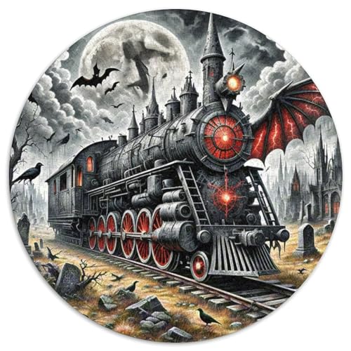 Zug 1000 Stück Puzzles Für Erwachsene Und Kinder Jahren Fantasie Runden Puzzle Puzzle-Spiele Wand Dekoration Geschenk 1000pcs (67.5x67.5cm) von XDDBYUIZP