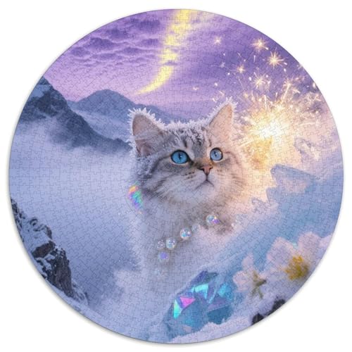 balinesisch 1000 PCS Puzzles Stressabbau Spielzeug Für Familienpuzzle Circular Puzzle Puzzle-Spiele Wand Dekoration Geschenk (67.5x67.5cm) von XDDBYUIZP