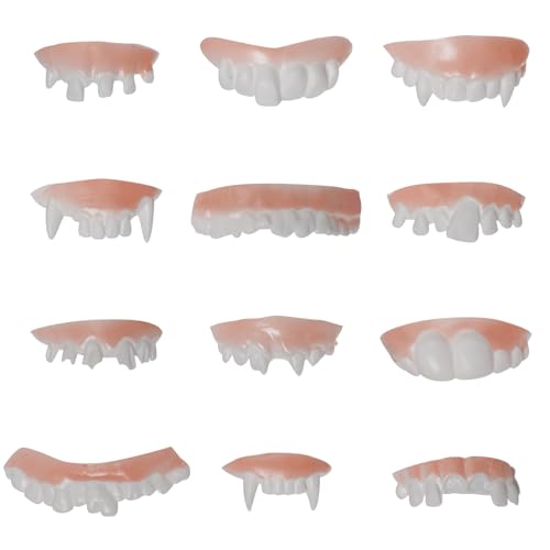 12 Stück Vampir Zähne Vampirzähne Vampirzähne Zum Aufstecken für Halloween Dekoration Prop Kostüm Party 12 Stück Vampir Zähne Vampirzähne Vampirzähne Zum Aufstecken für Halloween Dekoration Prop Kostüm Party von XDGBGFN