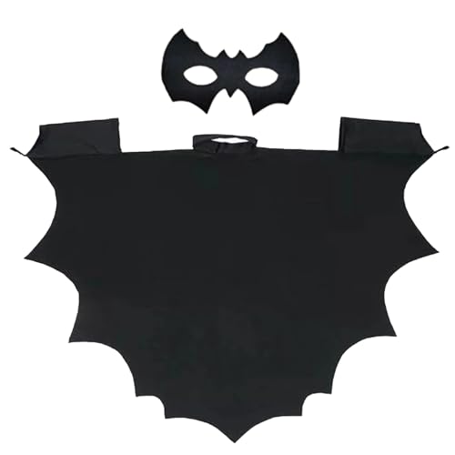 Fledermaus Kostüm Umhang Fledermaus Flügel Cape Vampir Kostüm zum Verkleiden für Halloween Karneval Party Erwachsener für Frauen Männer von XDGBGFN