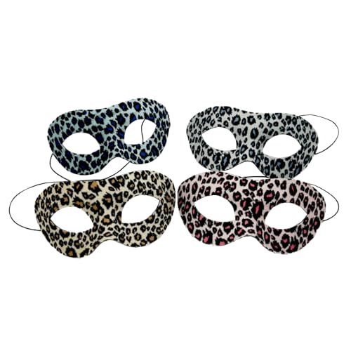 XDGBGFN 4 Stück Leoparden Maske Karnevalsmasken Leoparden Kostüm Zubehör für Karneval Thema Party Fasching Verkleidun XDGBGFN 4 Stück Leoparden Maske Karnevalsmasken Leoparden Kostüm Zubehör für Karneval Thema Party Fasching Verkleidun von XDGBGFN