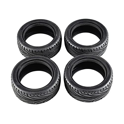 XEBRAD 4 Teile/Satz Gummi Reifen Rad Reifen 1/10 RC On Road Car, for Traxxas, for HSP, for Tamiya, for HPI, for Kyosho, RC Auto RC-Autoreifen von XEBRAD