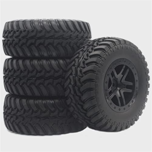 XEBRAD RC 1:10 Short Course Truck Reifensatz Reifenfelge, for HPI, Fernbedienungsspielzeugauto Modell Spielzeugteile 108mm RC-Autoreifen(WJX-JS) von XEBRAD