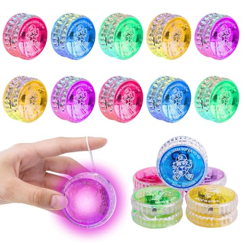 XEERUN 15 Stück LED Licht Yoyo, LED Licht Jo-Jo, Kunststoff Responsive Yoyo, Leuchten Yoyos Für Kinder, Kristall JoJo, für Geburtstag Party Gastgeschenk, Klassenzimmer Preise, Zufällige Farben XEERUN 15 Stück LED Licht Yoyo, LED Licht Jo-Jo, Kunststoff Responsive Yoyo, Leuchten Yoyos Für Kinder, Kristall JoJo, für Geburtstag Party Gastgeschenk, Klassenzimmer Preise, Zufällige Farben von XEERUN