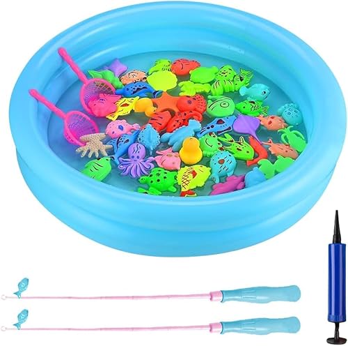 XEERUN 50 Stück Angeln Spielzeug,Magnet Fischen Angelspiel, Angelspiel Badespielzeug, Angeln Wasserspielzeug, Fische Angeln Spiel für Kinder ab 3 4 5 6 7Jahre XEERUN 50 Stück Angeln Spielzeug,Magnet Fischen Angelspiel, Angelspiel Badespielzeug, Angeln Wasserspielzeug, Fische Angeln Spiel für Kinder ab 3 4 5 6 7Jahre von XEERUN