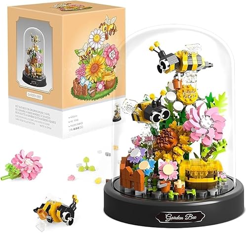 XEERUN Blumen Bausteine Set, Biene Blumen Micro Mini Baustein Set 588 Teile, Blumen Insekten klemmbausteine Bausteine, Künstliche Blumen Botanische Sammlung, Geschenke für Kinder und Erwachsene XEERUN Blumen Bausteine Set, Biene Blumen Micro Mini Baustein Set 588 Teile, Blumen Insekten klemmbausteine Bausteine, Künstliche Blumen Botanische Sammlung, Geschenke für Kinder und Erwachsene von XEERUN