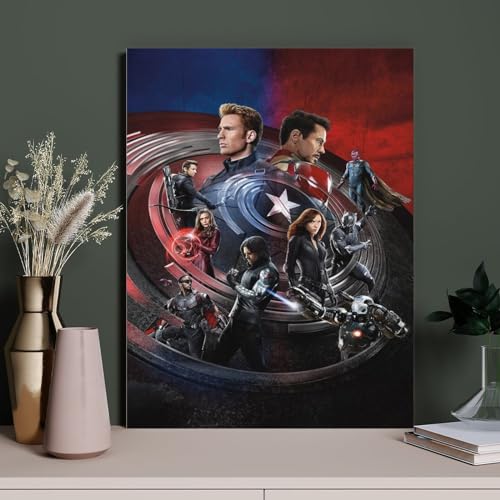 1000 Puzzles Für Erwachsene，Captain America: Civil War ，Freizeit Unterhaltung Kinder Spielzeug Zuhause Dekoration Art（50x70cm）-Z307 von XENITE