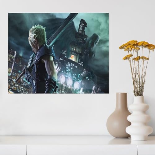 Puzzle 1000 Teile Erwachsene Puzzle Papier Puzzle Klassisches 3D Puzzle，Final Fantasy ，DIY Collectibles Moderne Wohnkultur（50x70cm）-Z334 von XENITE