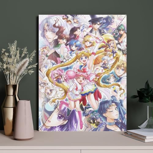 Puzzle 1000 Teile Landschaft Erwachsene Puzzle Papier Puzzle 3D Klassisches Puzzle，Anime Sailor Moon Puzzle ，DIY Moderne Kunst Hauptdekor（38x26cm）-Z323 von XENITE