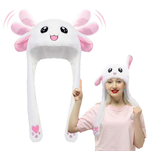 XEPST Kaninchenhut mit beweglichen Ohren, Plüsch Hasenhut, Bewegliche Ohren Hut, Ohrbeweglicher Hut für Kinder & Erwachsene, Tierkostüm, Cosplay, Halloween, Karneval, Ostern, Geburtstagsgeschenk XEPST Kaninchenhut mit beweglichen Ohren, Plüsch Hasenhut, Bewegliche Ohren Hut, Ohrbeweglicher Hut für Kinder & Erwachsene, Tierkostüm, Cosplay, Halloween, Karneval, Ostern, Geburtstagsgeschenk von XEPST
