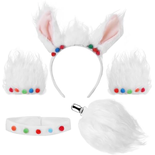 XEPST Tier Alpaka Kostüm Set, Lama Ohren und Schwanz Set mit Alpaka Ohren Stirnband Schwanz für Tierkostüm Cosplay Geburtstagsparty Zubehör Halloween Kostüm Kostümparty XEPST Tier Alpaka Kostüm Set, Lama Ohren und Schwanz Set mit Alpaka Ohren Stirnband Schwanz für Tierkostüm Cosplay Geburtstagsparty Zubehör Halloween Kostüm Kostümparty von XEPST