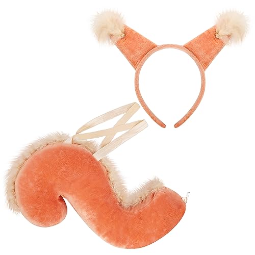 XEPST Tier Eichhörnchen Kostüm Set,Eichhörnchen Ohren Schwanz Set mit Eichhörnchen Stirnband Eichhörnchen Schwanz für Tierkostüm Cosplay Geburtstagsparty Zubehör Halloween Kostüm Kostüm Partyzubehör B XEPST Tier Eichhörnchen Kostüm Set,Eichhörnchen Ohren Schwanz Set mit Eichhörnchen Stirnband Eichhörnchen Schwanz für Tierkostüm Cosplay Geburtstagsparty Zubehör Halloween Kostüm Kostüm Partyzubehör B von XEPST