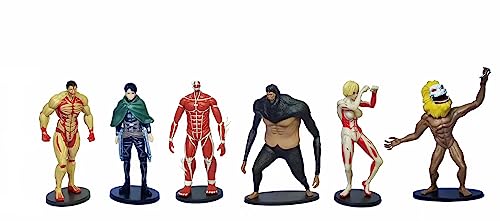XESAGSNV Attack Titan Statue PVC Collection Geschenk Statue Anime Modell Dekoration Set Modell (erste Generation) von XESAGSNV