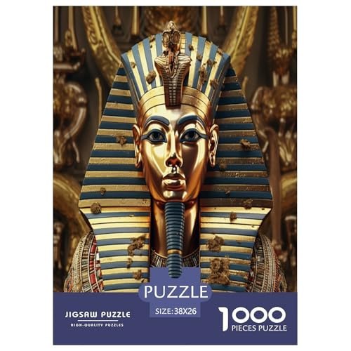 Ägyptischer Pharao Puzzles 1000 Teile Schwer Puzzle Spielzeug Pädagogisches Spiel Impossible Herausforderung Spielzeug Für Erwachsene Kinder 38x26cm/1000pcs von XFKLYNVCJ