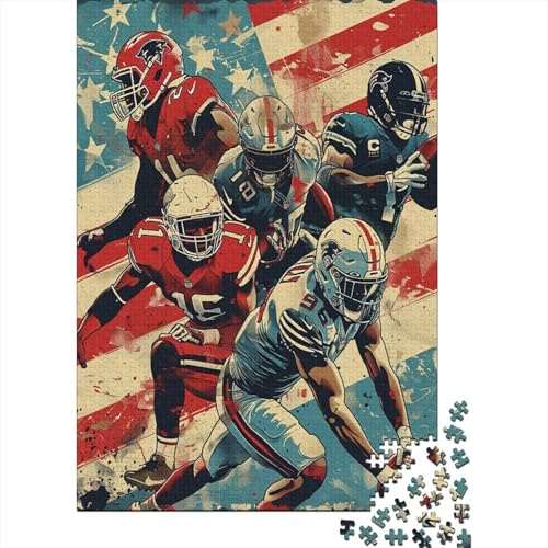 America Fußball Puzzles 1000 Teile Schwer Puzzle Spielzeug Pädagogisches Spiel Impossible Herausforderung Spielzeug Für Erwachsene Und Kinder in Bewährter 1000pcs (75x50cm) von XFKLYNVCJ