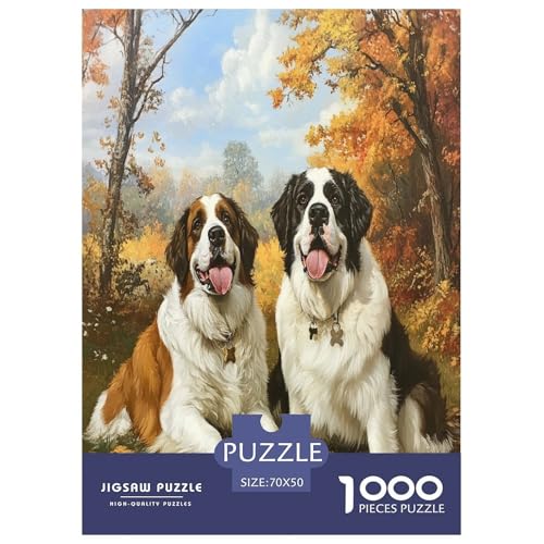 BAdler Dogs Puzzle 1000 Teile Schwer Puzzle Spielzeug Pädagogisches Spiel Impossible Herausforderungsspielzeug Für Erwachsene Und Kinder in Bewährter 70x50cm/1000pcs von XFKLYNVCJ
