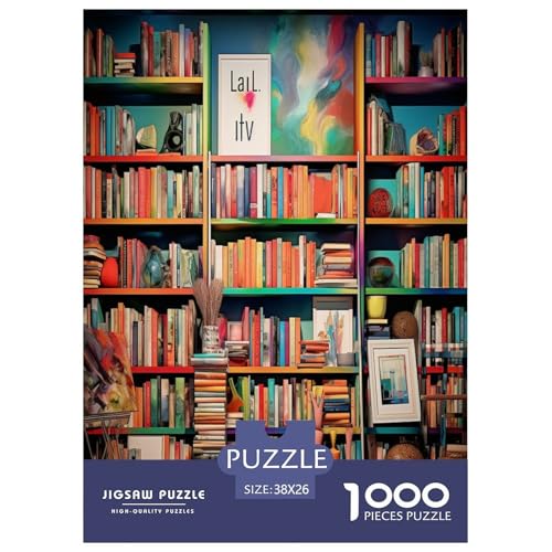 Bücherregal Puzzle 1000-teilige Schwer Puzzle Spielzeug Lernspiel Impossible Herausforderung Spielzeug Für Erwachsene Und Kinder in Bewährter 38x26cm/1000pcs Bücherregal Puzzle 1000-teilige Schwer Puzzle Spielzeug Lernspiel Impossible Herausforderung Spielzeug Für Erwachsene Und Kinder in Bewährter 38x26cm/1000pcs von XFKLYNVCJ