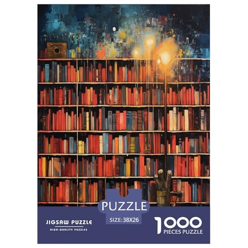 Bücherregale Puzzle 1000 Teile Schwer Puzzle Spielzeug Lernspiel Impossible Herausforderungsspielzeug Für Erwachsene Und Kinder in Bewährter 38x26cm/1000pcs Bücherregale Puzzle 1000 Teile Schwer Puzzle Spielzeug Lernspiel Impossible Herausforderungsspielzeug Für Erwachsene Und Kinder in Bewährter 38x26cm/1000pcs von XFKLYNVCJ
