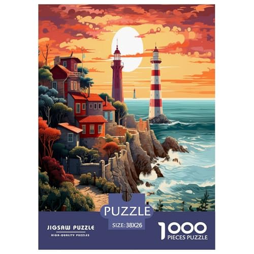Coastal Leuchtturms Puzzle 1000 Teile Schwer Puzzle Spielzeug Lernspiel Impossible Herausforderungsspielzeug Für Erwachsene Kinder 38x26cm/1000pcs Coastal Leuchtturms Puzzle 1000 Teile Schwer Puzzle Spielzeug Lernspiel Impossible Herausforderungsspielzeug Für Erwachsene Kinder 38x26cm/1000pcs von XFKLYNVCJ