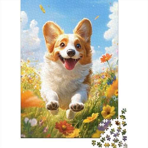 Corgi Puzzle 1000-teilige Schwer Puzzle Spielzeug Lernspiel Impossible Herausforderung Spielzeug Für Erwachsene Und Kinder Ab 12 Jahren 1000pcs (75x50cm) von XFKLYNVCJ
