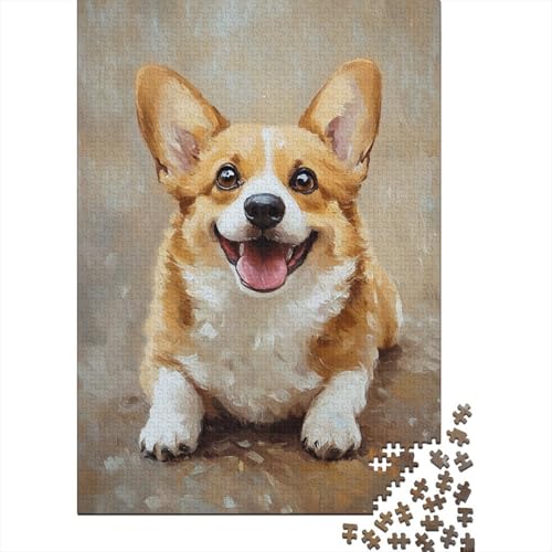 Corgi Puzzles 1000 Teile Schwer Puzzle Spielzeug Lernspiel Impossible Herausforderungsspielzeug Für Erwachsene Kinder 1000pcs (75x50cm) von XFKLYNVCJ