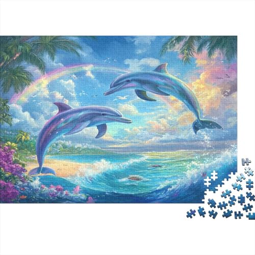 Delphin Puzzle 1000 Teile Puzzle Für Erwachsene Und Kinder Ab 14 Jahren Puzzel 1000pcs (75x50cm) von XFKLYNVCJ