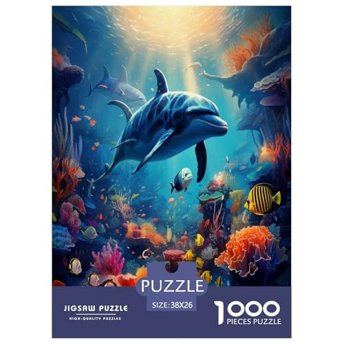 Delphins Puzzle 1000 Teile Schwer Puzzle Spielzeug Lernspiel Impossible Herausforderung Spielzeug Für Erwachsene Und Kinder Ab 12 Jahren 38x26cm/1000pcs Delphins Puzzle 1000 Teile Schwer Puzzle Spielzeug Lernspiel Impossible Herausforderung Spielzeug Für Erwachsene Und Kinder Ab 12 Jahren 38x26cm/1000pcs von XFKLYNVCJ