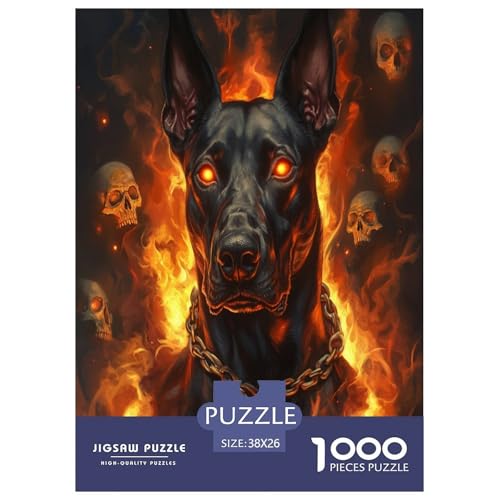 Doberman Puzzles 1000 Teile Schwer Puzzle Spielzeug Lernspiel Impossible Herausforderungsspielzeug Für Erwachsene Und Kinder Ab 12 Jahren 38x26cm/1000pcs Doberman Puzzles 1000 Teile Schwer Puzzle Spielzeug Lernspiel Impossible Herausforderungsspielzeug Für Erwachsene Und Kinder Ab 12 Jahren 38x26cm/1000pcs von XFKLYNVCJ