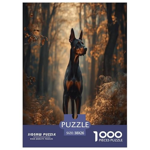 Doberman Puzzles 1000 Teile Schwer Puzzle Spielzeug Pädagogisches Spiel Impossible Herausforderung Spielzeug Für Erwachsene Und Kinder in Bewährter 38x26cm/1000pcs Doberman Puzzles 1000 Teile Schwer Puzzle Spielzeug Pädagogisches Spiel Impossible Herausforderung Spielzeug Für Erwachsene Und Kinder in Bewährter 38x26cm/1000pcs von XFKLYNVCJ