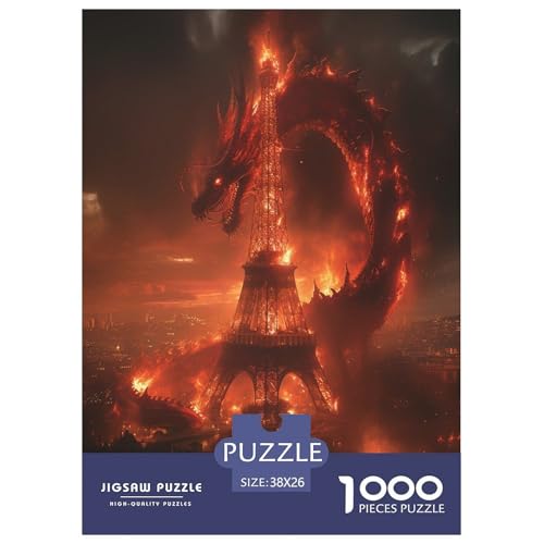 Drachen Puzzles 1000 Teile Schwer Puzzle Spielzeug Pädagogisches Spiel Impossible Herausforderung Spielzeug Für Erwachsene Kinder 38x26cm/1000pcs Drachen Puzzles 1000 Teile Schwer Puzzle Spielzeug Pädagogisches Spiel Impossible Herausforderung Spielzeug Für Erwachsene Kinder 38x26cm/1000pcs von XFKLYNVCJ
