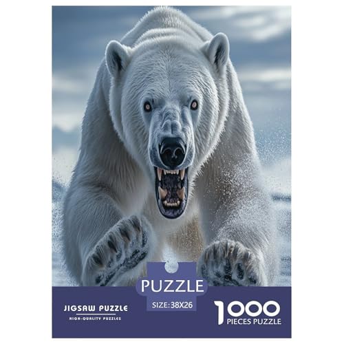 Eisbär Puzzle 1000 Teile Schwer Puzzle Spielzeug Pädagogisches Spiel Impossible Herausforderung Spielzeug Für Erwachsene Kinder 38x26cm/1000pcs Eisbär Puzzle 1000 Teile Schwer Puzzle Spielzeug Pädagogisches Spiel Impossible Herausforderung Spielzeug Für Erwachsene Kinder 38x26cm/1000pcs von XFKLYNVCJ