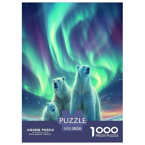 Eisbär Puzzles 1000-teilige Schwer Puzzle Spielzeug Lernspiel Impossible Herausforderungsspielzeug Für Erwachsene Kinder 38x26cm/1000pcs Eisbär Puzzles 1000-teilige Schwer Puzzle Spielzeug Lernspiel Impossible Herausforderungsspielzeug Für Erwachsene Kinder 38x26cm/1000pcs von XFKLYNVCJ