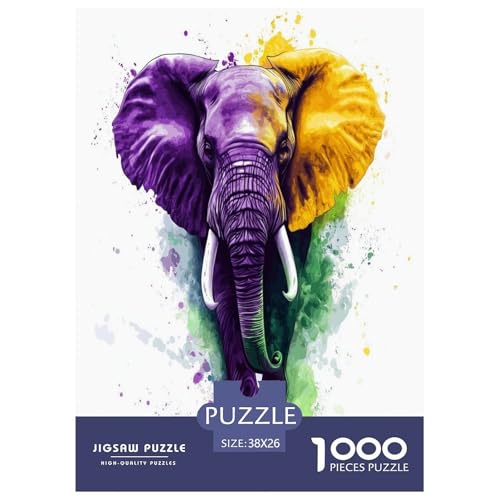 Elefanten Puzzles 1000 Teile Schwer Puzzle Spielzeug Lernspiel Impossible Herausforderungsspielzeug Für Erwachsene Und Kinder Ab 14 Jahren 38x26cm/1000pcs Elefanten Puzzles 1000 Teile Schwer Puzzle Spielzeug Lernspiel Impossible Herausforderungsspielzeug Für Erwachsene Und Kinder Ab 14 Jahren 38x26cm/1000pcs von XFKLYNVCJ