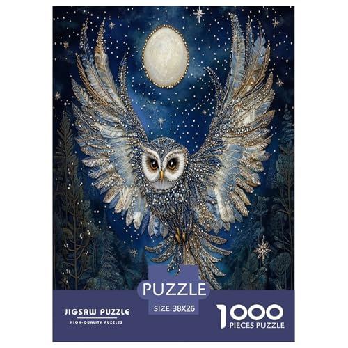 Eule Puzzle 1000-teilige Schwer Puzzle Spielzeug Pädagogisches Spiel Impossible Herausforderung Spielzeug Für Erwachsene Und Kinder in Bewährter 38x26cm/1000pcs Eule Puzzle 1000-teilige Schwer Puzzle Spielzeug Pädagogisches Spiel Impossible Herausforderung Spielzeug Für Erwachsene Und Kinder in Bewährter 38x26cm/1000pcs von XFKLYNVCJ