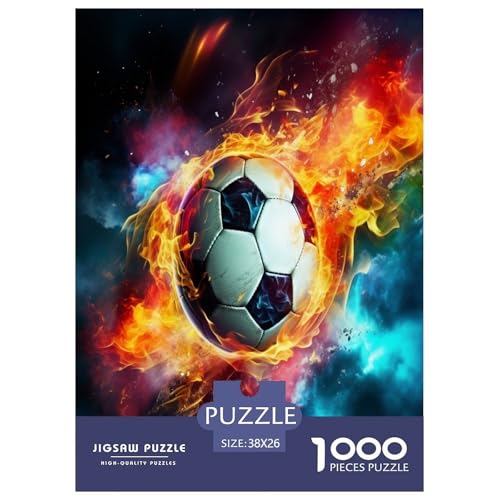 Fiery Fußball Puzzle 1000-teilige Schwer Puzzle Spielzeug Lernspiel Impossible Herausforderung Spielzeug Für Erwachsene Kinder 38x26cm/1000pcs Fiery Fußball Puzzle 1000-teilige Schwer Puzzle Spielzeug Lernspiel Impossible Herausforderung Spielzeug Für Erwachsene Kinder 38x26cm/1000pcs von XFKLYNVCJ