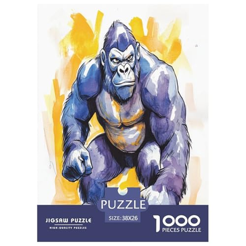 Gorilla Puzzle 1000-teilige Schwer Puzzle Spielzeug Lernspiel Impossible Herausforderungsspielzeug Für Erwachsene Und Kinder in Bewährter 38x26cm/1000pcs Gorilla Puzzle 1000-teilige Schwer Puzzle Spielzeug Lernspiel Impossible Herausforderungsspielzeug Für Erwachsene Und Kinder in Bewährter 38x26cm/1000pcs von XFKLYNVCJ
