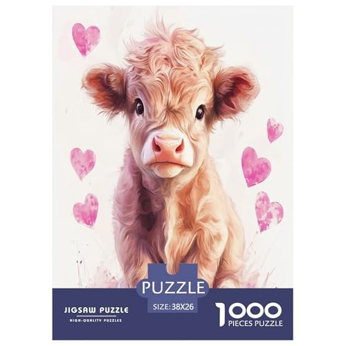 Highland Rinder Puzzle 1000 Teile Schwer Puzzle Spielzeug Lernspiel Impossible Herausforderungsspielzeug Für Erwachsene Und Kinder Ab 12 Jahren 38x26cm/1000pcs Highland Rinder Puzzle 1000 Teile Schwer Puzzle Spielzeug Lernspiel Impossible Herausforderungsspielzeug Für Erwachsene Und Kinder Ab 12 Jahren 38x26cm/1000pcs von XFKLYNVCJ