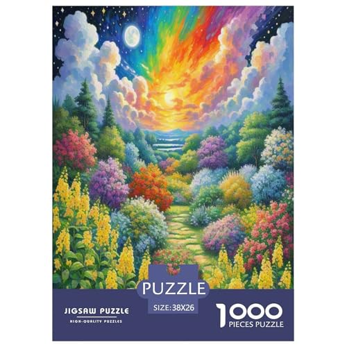 Honeysuckle Blume Puzzles 1000 Teile Schwer Puzzle Spielzeug Lernspiel Impossible Herausforderung Spielzeug Für Erwachsene Kinder 38x26cm/1000pcs von XFKLYNVCJ