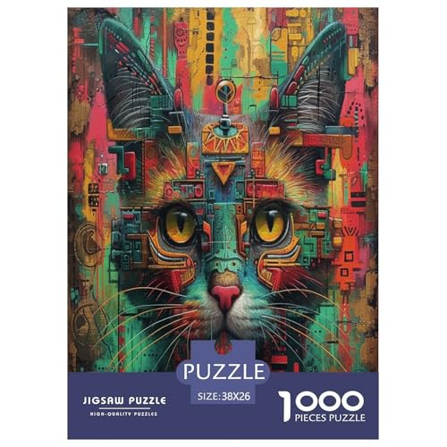 Katze Puzzle 1000-teilige Schwer Puzzle Spielzeug Lernspiel Impossible Herausforderungsspielzeug Für Erwachsene Und Kinder Ab 14 Jahren 38x26cm/1000pcs Katze Puzzle 1000-teilige Schwer Puzzle Spielzeug Lernspiel Impossible Herausforderungsspielzeug Für Erwachsene Und Kinder Ab 14 Jahren 38x26cm/1000pcs von XFKLYNVCJ