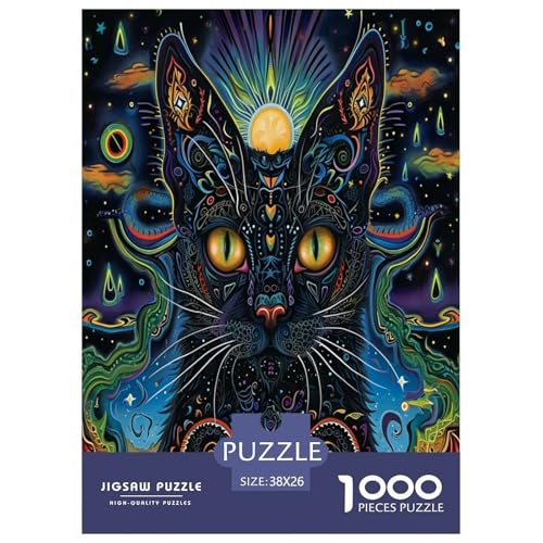 Katze Puzzles 1000 Teile Schwer Puzzle Spielzeug Pädagogisches Spiel Impossible Herausforderung Spielzeug Für Erwachsene Kinder 38x26cm/1000pcs Katze Puzzles 1000 Teile Schwer Puzzle Spielzeug Pädagogisches Spiel Impossible Herausforderung Spielzeug Für Erwachsene Kinder 38x26cm/1000pcs von XFKLYNVCJ