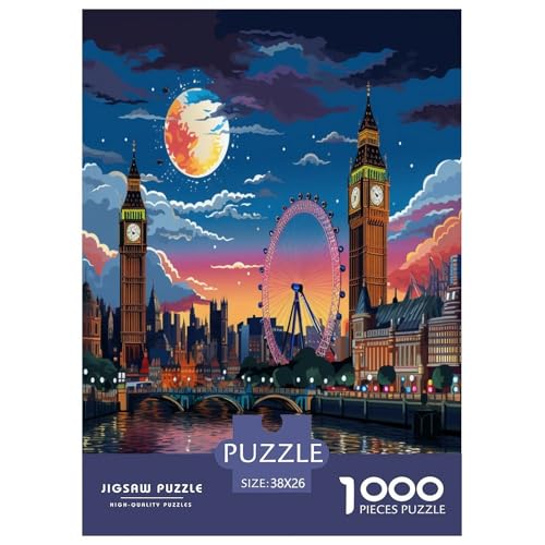 Londonerer Stadtbild Puzzle 1000-teilige Schwer Puzzle Spielzeug Lernspiel Impossible Herausforderungsspielzeug Für Erwachsene Und Kinder in Bewährter 38x26cm/1000pcs Londonerer Stadtbild Puzzle 1000-teilige Schwer Puzzle Spielzeug Lernspiel Impossible Herausforderungsspielzeug Für Erwachsene Und Kinder in Bewährter 38x26cm/1000pcs von XFKLYNVCJ